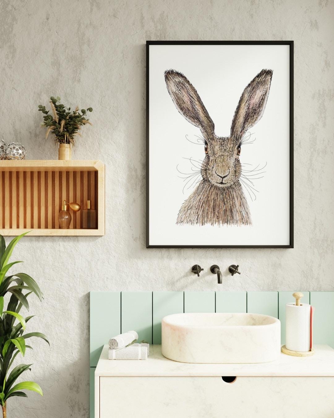 Hare Art Print: Signed with FREE DELIVERY