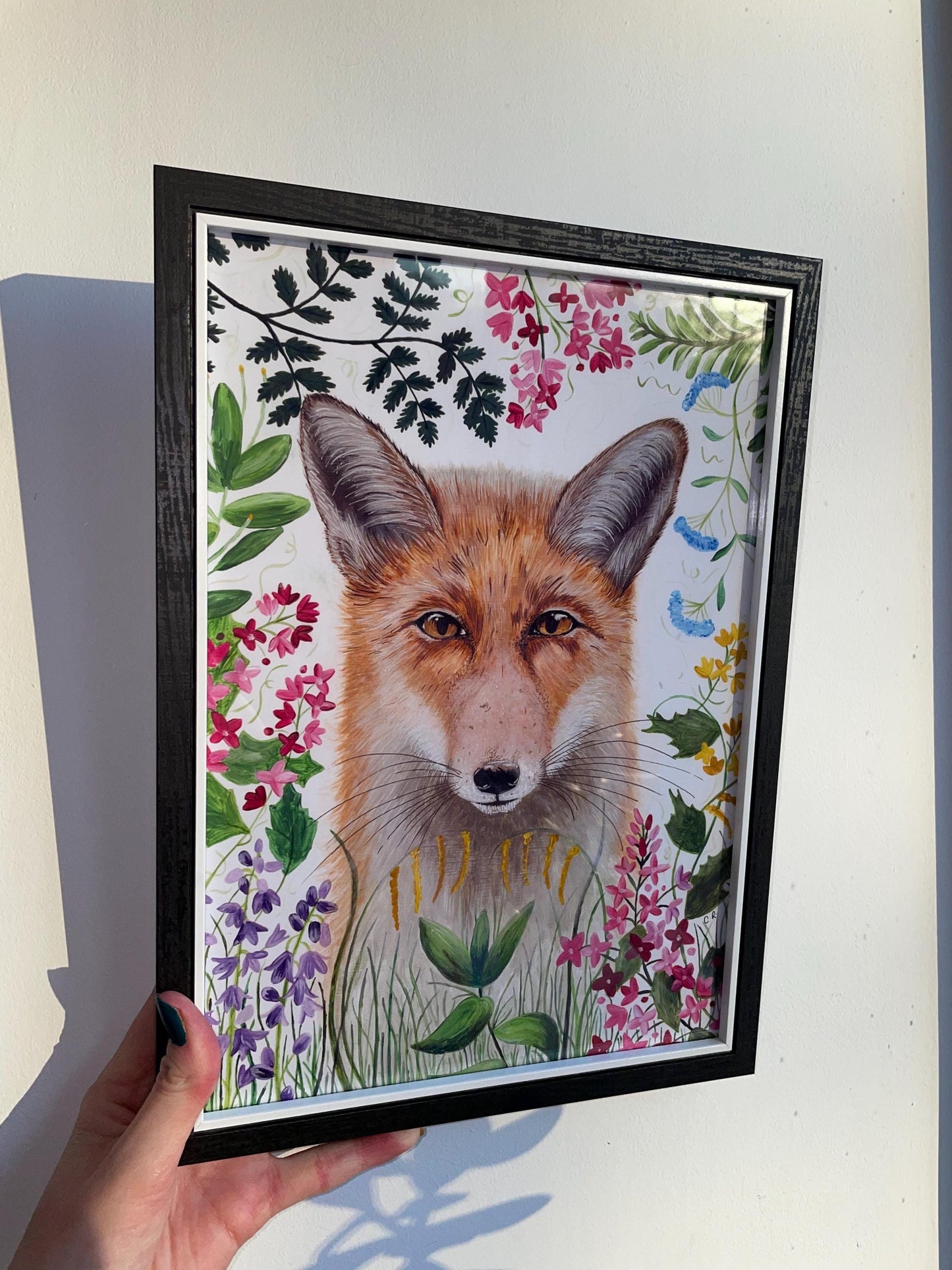 Fox Art Print: Signed A4, wildlife, animal art, FREE DELIVERY