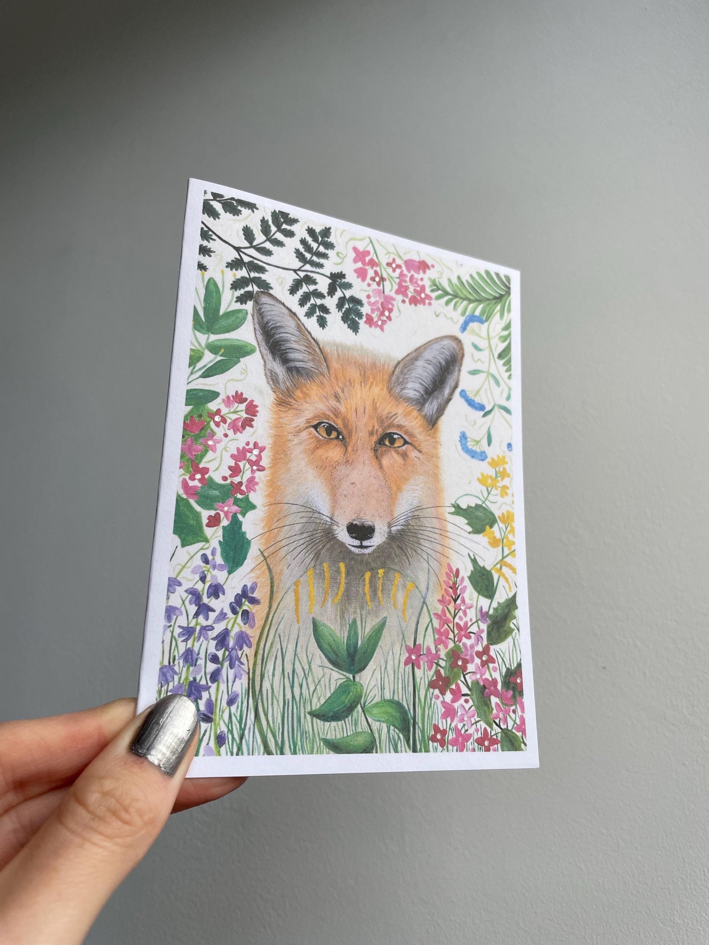 Foxy A6 Cards, set of 3: Painting, Handmade, FREE DELIVERY
