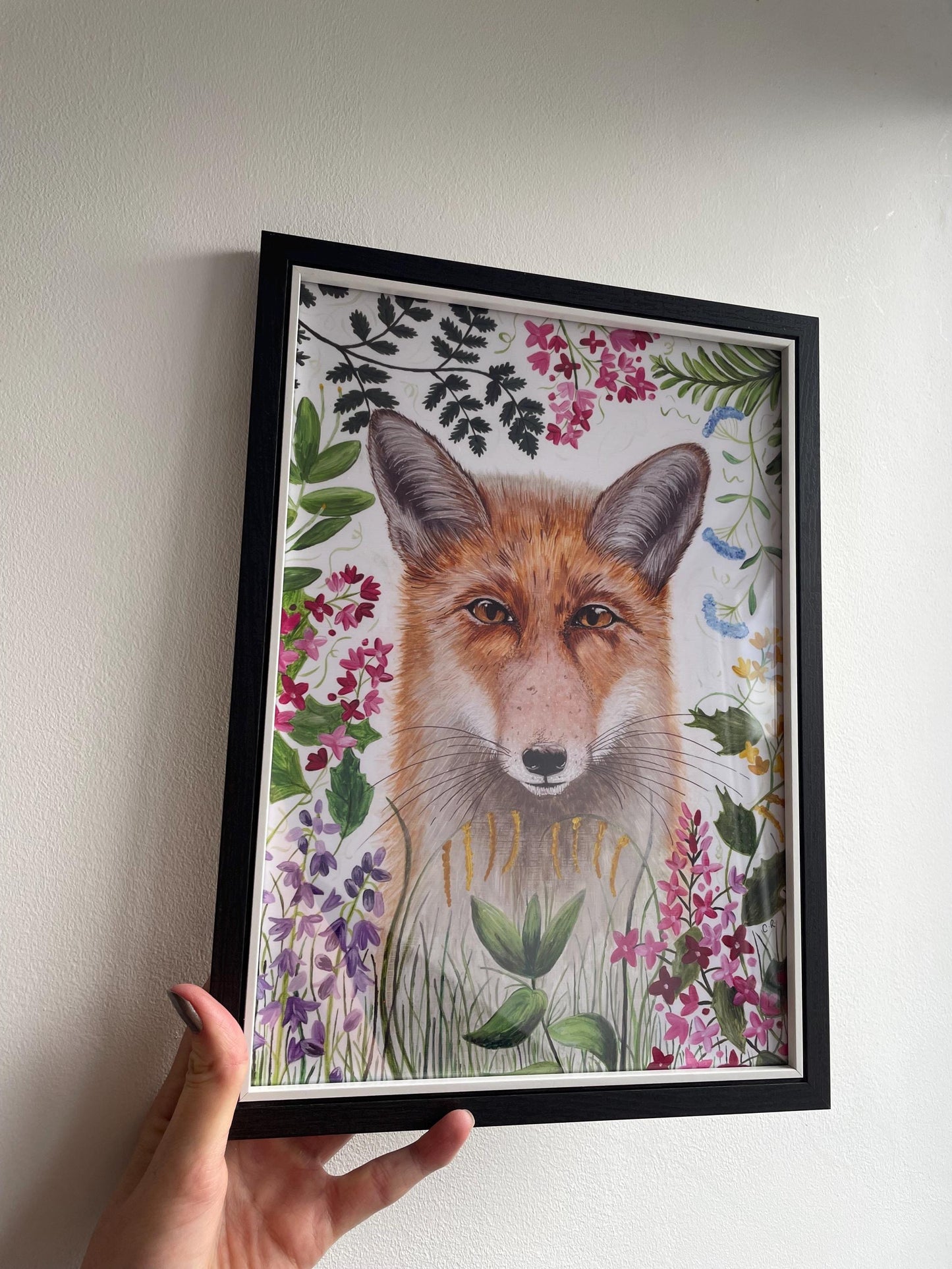 Fox Art Print: Signed A4, wildlife, animal art, FREE DELIVERY